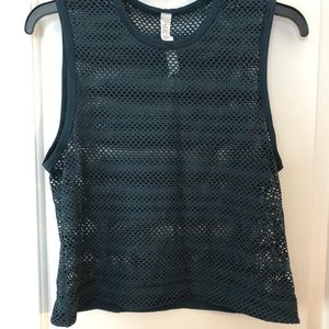 Turquoise Green Lululemon athletic workout top